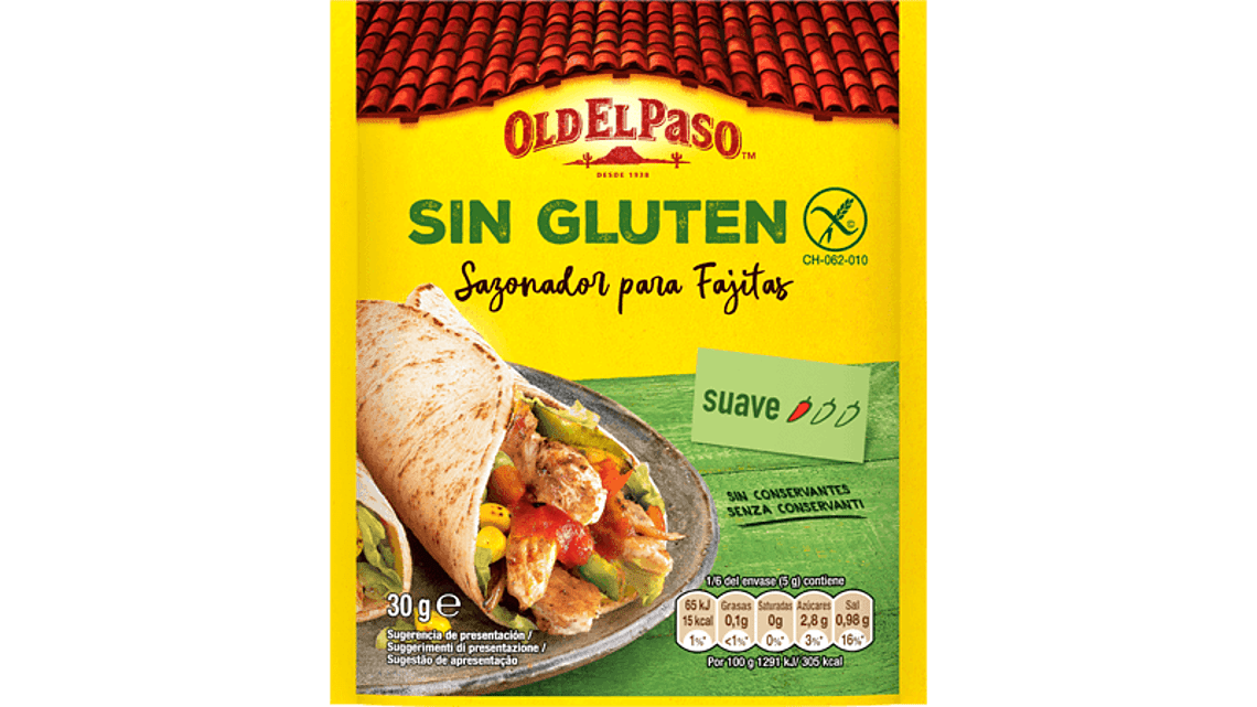 Sazonador para Fajitas sin Gluten